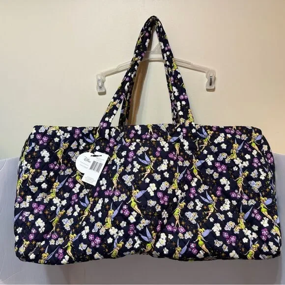 Vera Bradley Disney Large Traveler Duffel Bag in Tinker Bell’s Flight NWT